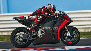 Ducati prueba la MotoE bike en Misano
